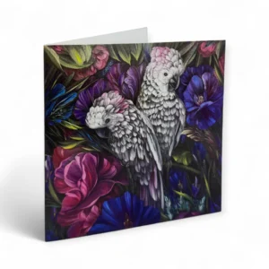 Atverama apsveikuma kartīte 14x14 cm formātā ar ziedu motīvu elegantos un harmoniskos toņos. Elis.Artworks dizains svētkiem un īpašiem mirkļiem.