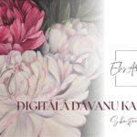 Digitālā dāvanu karte Elis.Artworks gleznošanas meistarklasei ar elegantu un estētisku dizainu radošai dāvanai īpašam cilvēkam.