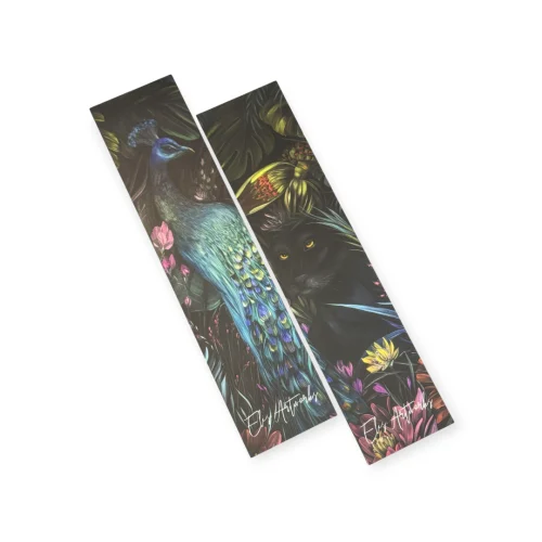 Skaista laminēta grāmatzīme ar Elis.Artworks gleznas reprodukciju.